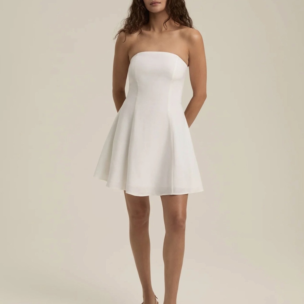 The Favorite Mini Linen Dress ~ White